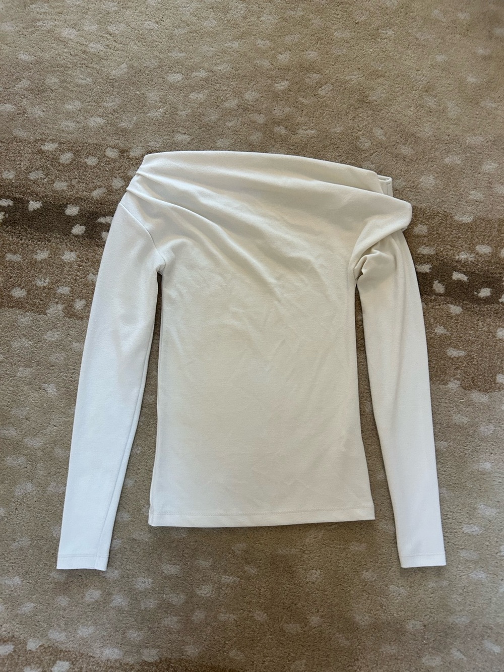Zara Off The Shoulder Long Sleeve Top